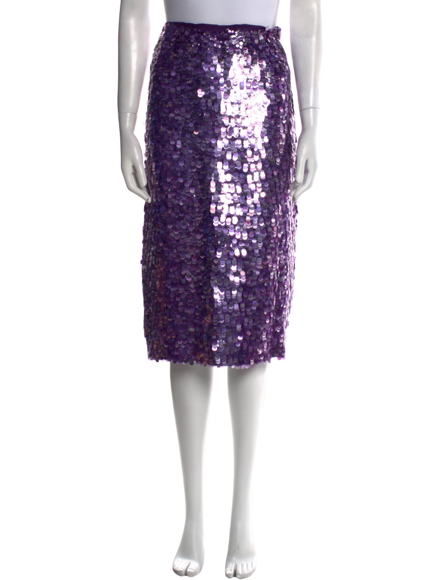 Michael Kors Silk Knee-Length Skirt